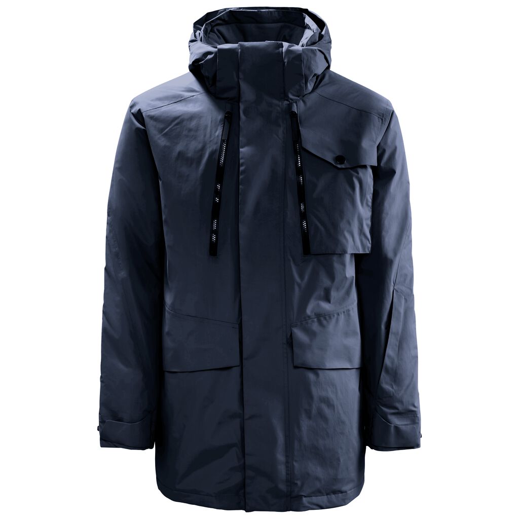 Jack Wolfskin CASTLE HILL Vestes Homme Bleu - UMQYFGX-85